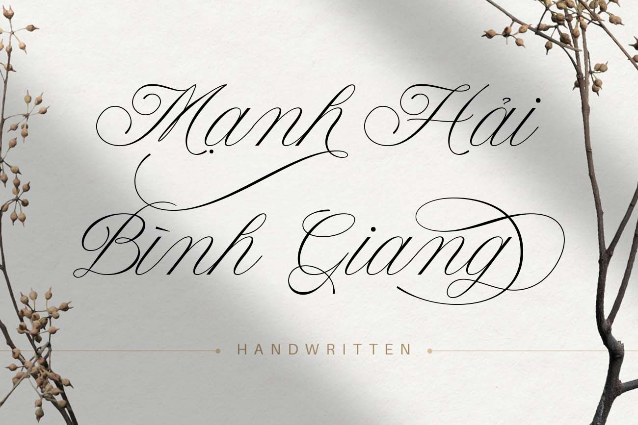 Font Calligraphy cho mùa cưới TH Berseka Việt hóa Font Calligraphy cho mùa cưới TH Berseka Việt hóa